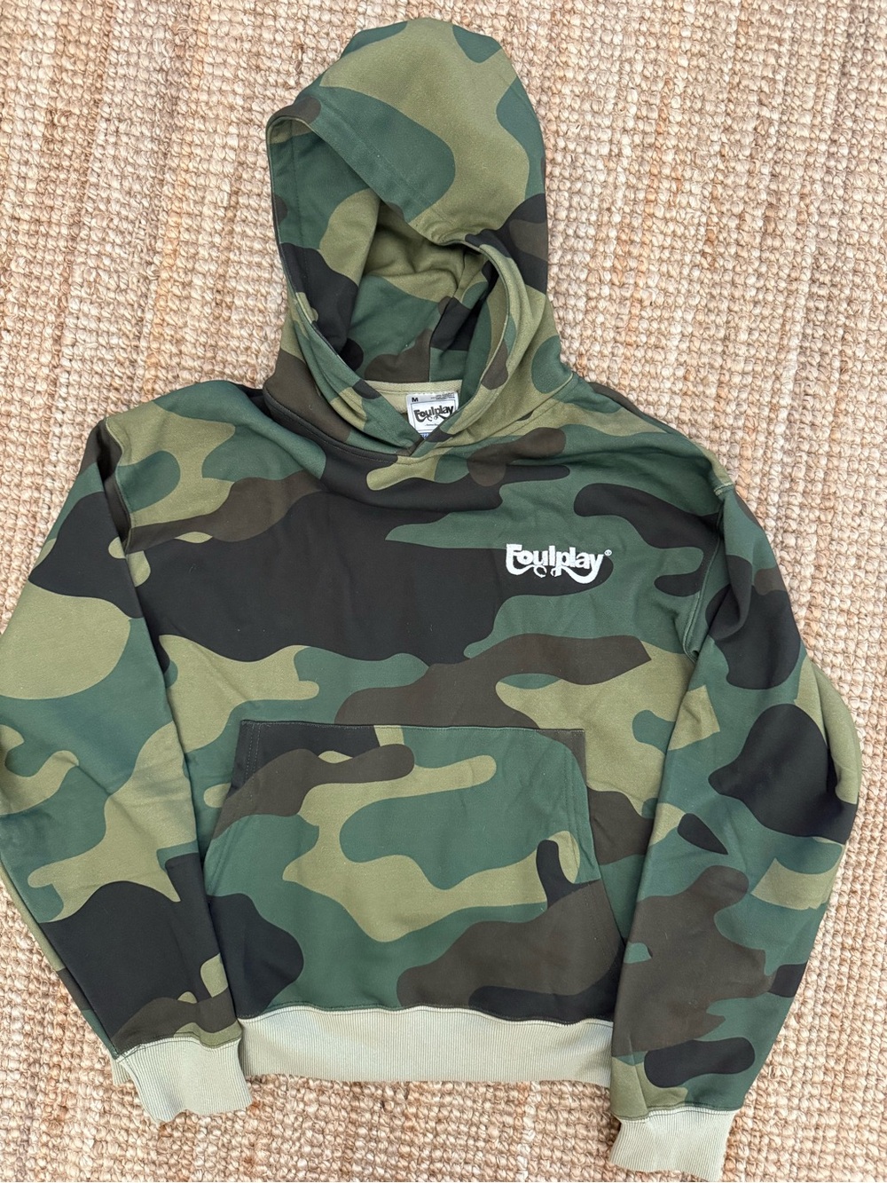 Men's Camo Pullover Hoodie in Green - Picture 5 of 6